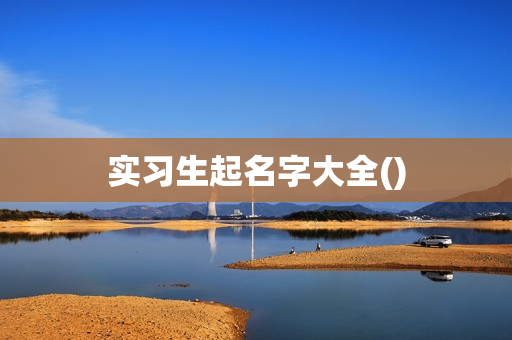 实习生起名字大全()