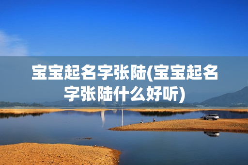 宝宝起名字张陆(宝宝起名字张陆什么好听)