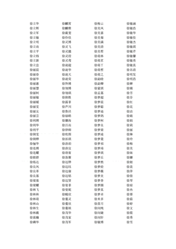 小孩起名字大全姓徐(小孩起名字大全姓徐男孩)