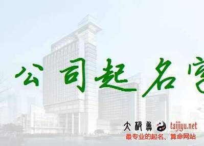 公司名称起名字(公司名称起名字大全免费)