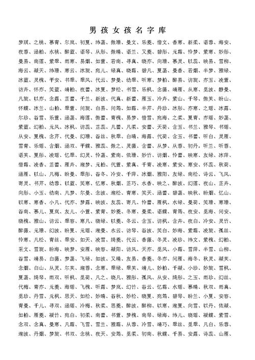 怎样给儿女起名字大全(怎样给儿女起名字大全好听)